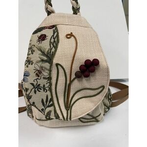 NWOT Auluda Floral Tapestry Mini Backpack or Sling Purse
